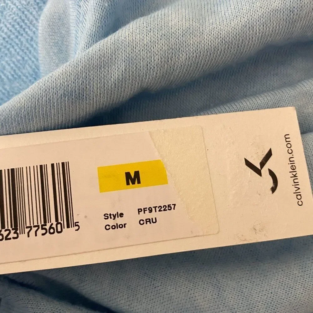 Calvin Klein Short Sleeve Sweatshirt NWT Size Medium - Picture 9 of 9